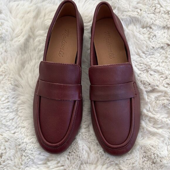 Madewell The Lacey Loafer in Leather Cabernet Size 5 - Picture 2 of 12